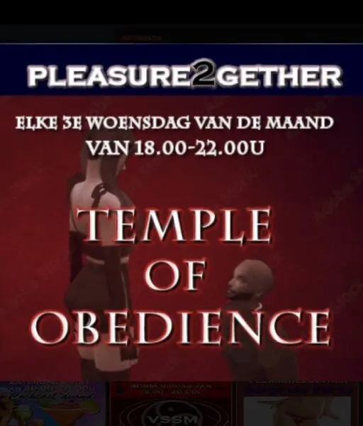 Pleasure2gether — Temple of Obedience (20 mei 2026)