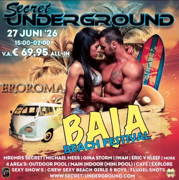 Secret Underground — Baja Beach (27 juni 2026)